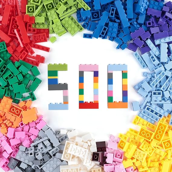 500 Pieces Building Blocks Set STEM Construction Toys for Kids