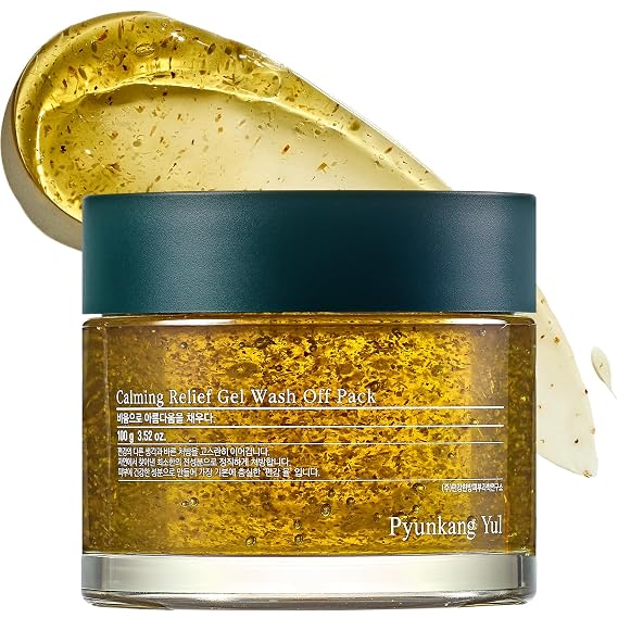 Pyunkang Yul PKY Calming Relief Gel Wash Off Pack 100g, Soothing & Refreshing Gel Mask for Sensitive Skin