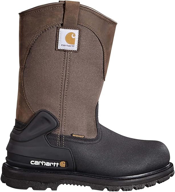 Carhartt Heritage 11 Insulated Waterproof Wellington Boot - Steel Toe, Helcor Leather, TPU Heel Guard and Achilles Flex Joint