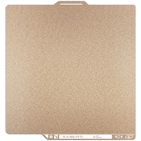 Bamboo Textured PEI Plate with QR Code for X2D/P2S X1/X1C/P1P/A1/P1S Build Plate 256x256MM Excellent First-Layer Adhesion&Improved Durability for PLA, TPU, PETG,ABS and Nylon,ect. for Bambu lab Plate