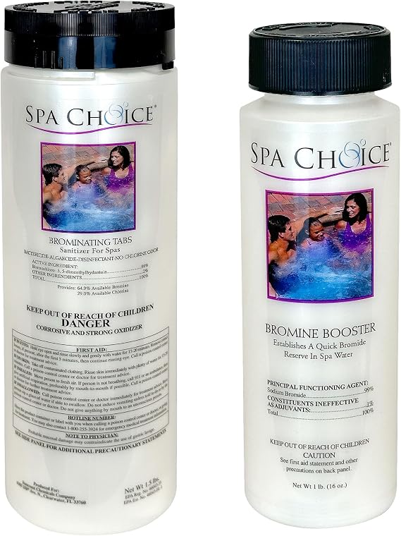 SpaChoice 472-3-3001A Bromine Tablets for Spa Hot Tub, 1.5-Pounds, with 1-Pound Sodium Bromide
