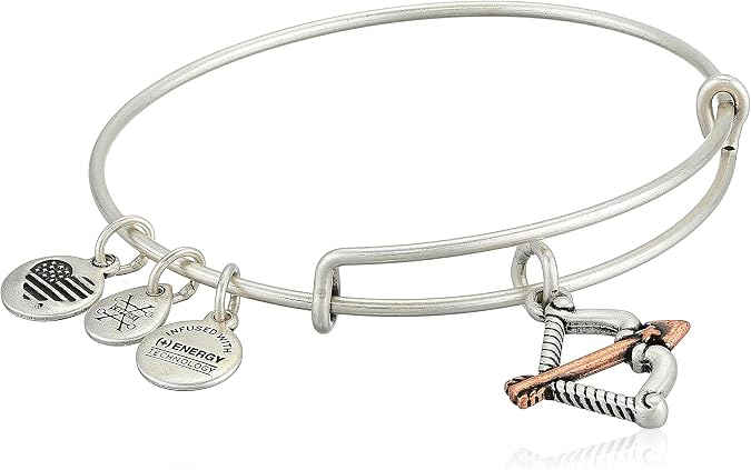 Alex and Ani Women's Cupid's Arrow Two-Tone Bangle Bracelet