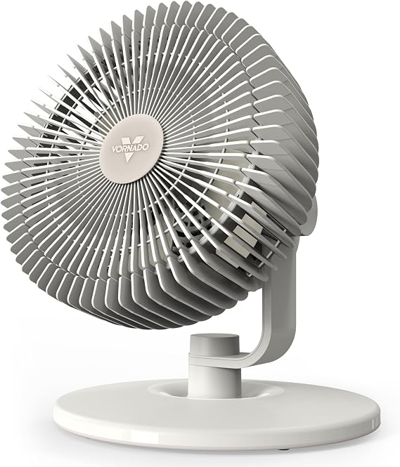 Vornado REFRESH 8 Table Fan with Aromatherapy Scent Pads, Swiveling Base, Easy to Clean, 3 Speed Settings, 45-Degree Tilt, Optimized Fan Sound for Sleep, Electric Fan for Bedroom, Office, Home