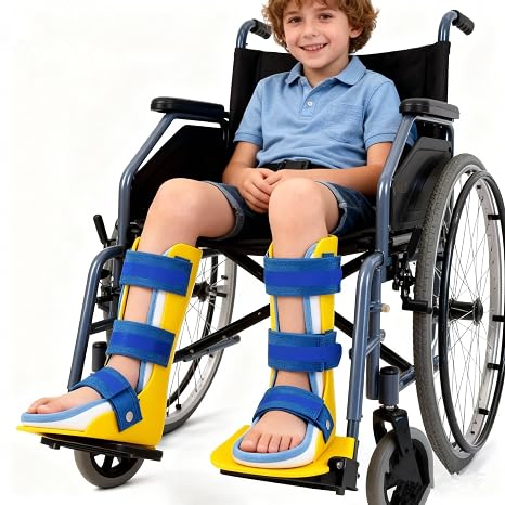 Pediatric AFO Kids Ankle Foot Brace Drop Foot Splint for Child Toddler Ankle Foot Orthosis Night Splint (Left Foot, Small)