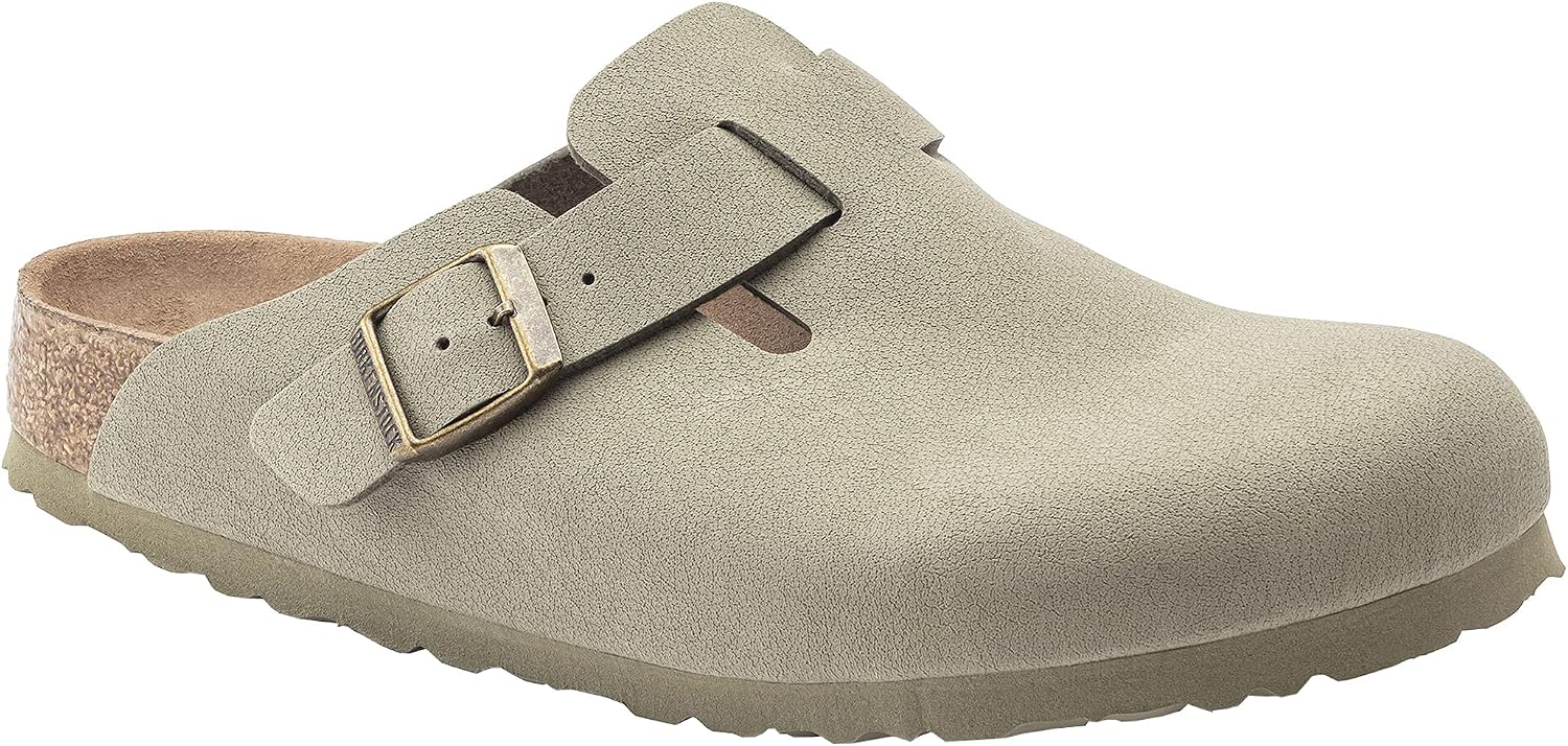 Birkenstock Boston Vegan Faded Khaki Birkibuc