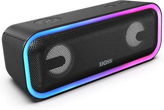 DOSS SoundBox XL 32W Bluetooth Speaker Bundle SoundBox Pro+ Wireless Bluetooth Speaker - Black