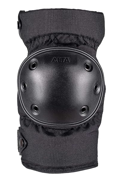 Alta 52913.00 Altacontour Knee Pads AltaLOK, Black Flexible Round Cap