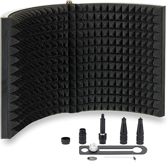 PRO Isolation Shield - Microphone Reflection Filter for Recording - Mic Studio Equipment