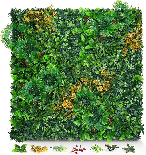 Artificial Grass Wall Panels, 20"x20" 12pcs Greenery Backdrop