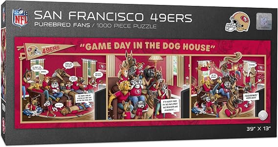 YouTheFan NFL Game Day in The Dog House - 1000pc Puzzle