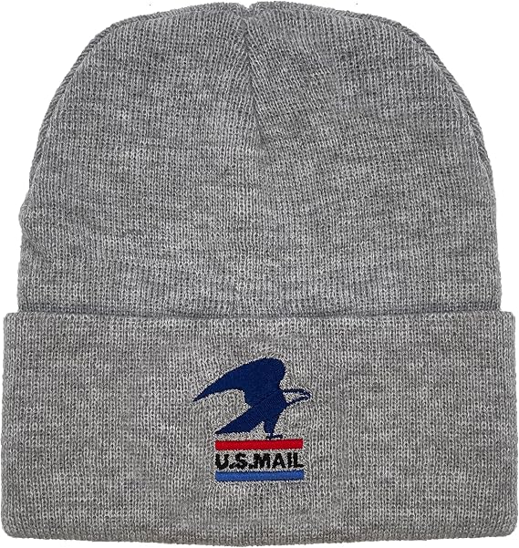 Tee Luv U.S. Mail Standing Eagle USPS Beanie (Gray)