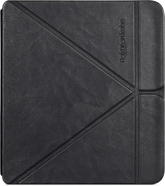 Kobo Libra 2 SleepCover Case | Black | Sleep/Wake Technology | Built-in 2-Way Stand | Vegan Leather | Compatible with 7 Kobo Libra 2 eReader